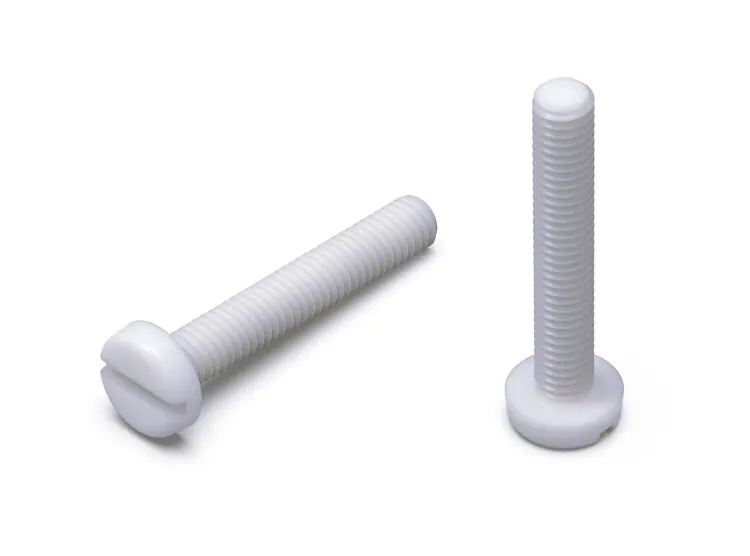 Śruba z łbem cylindrycznym soczewkowym z rowkiem M10 x 30mm, zbliżona do DIN EN ISO 1580 (poprzednio DIN 85), PA 6.6 kolor czarny