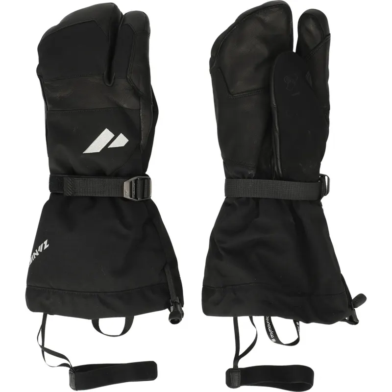 Zanier 80° North 3-finger, rękawice narciarskie, czarne
