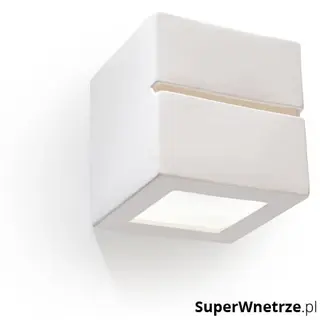 Kinkiet 15x15x15cm Sollux Lighting Leo line biały