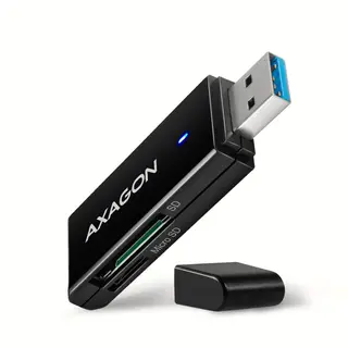 AXAGON CRE-S2N Czytnik zewnętrzny kart USB-A 3.2 Gen 1, 2-gniazda lun SD/microSD, UHS-I
