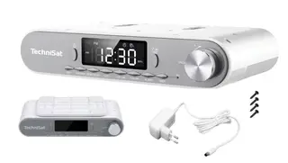 Radio Podszafkowe Kuchenne Bluetooth FM 5W LED Srebrno-Białe KitchenRadio