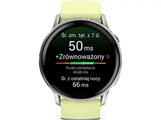Smartwatch GARMIN Venu 4 45mm Srebrny cytrynowy 010-03014-02