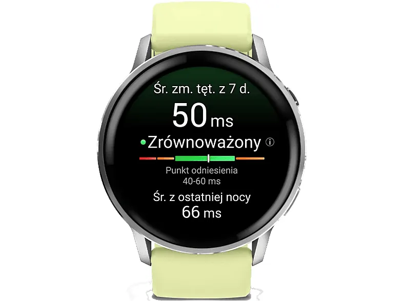 Smartwatch GARMIN Venu 4 45mm Srebrny cytrynowy 010-03014-02