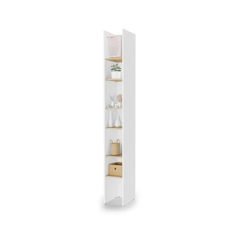 Regał Bed Concept BC-24 | 27x218X40 cm | Biały/Dąb Artisan | Biały/Dąb artisan regał Lenart | funkcjonalny | do półkotapczanu