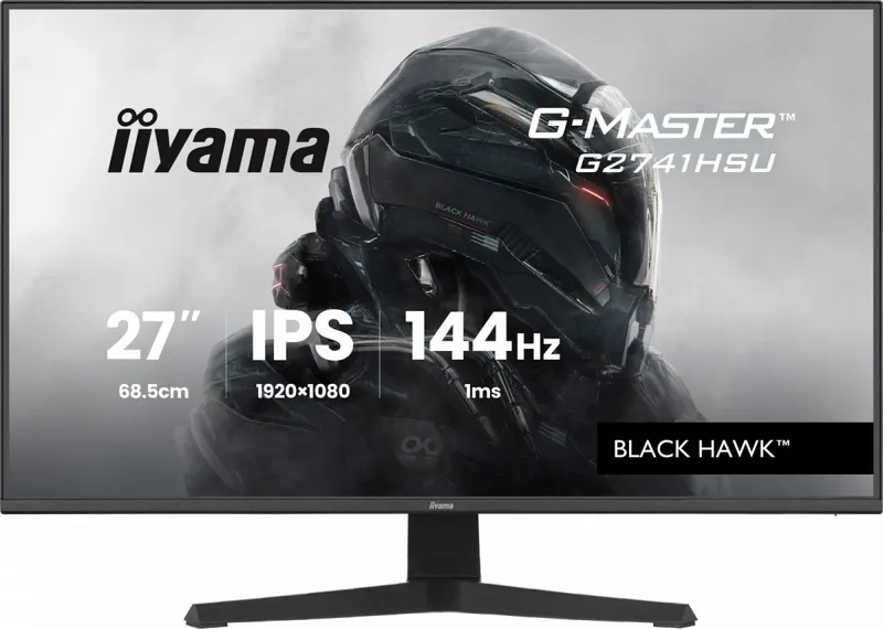 IIYAMA Monitor 27 cali G2741HSU-B1 IPS,FHD,144Hz,1ms,2xUSB, 350cd,HDMI,DP