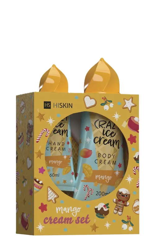 HISKIN Zestaw Prezentowy Krem do Ciała + Krem do Rąk Mango