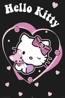 Reinders, Plakat, Hello Kitty, Hello Kitty with dog,