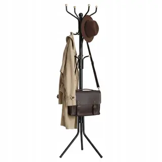 WIESZAK STOJĄCY 182 x 44 cm NA UBRANIA 12 HACZYKÓW METALOWY 3 poziomy