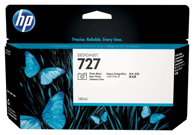 Czarny fotograficzny wkład atramentowy HP 727 DesignJet 130 ml