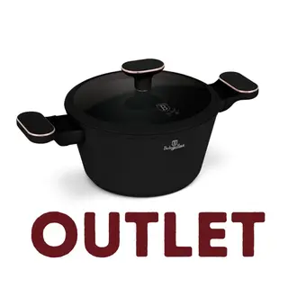Garnek z pokrywką 20cm BerlingerHaus BH- 8357 | Black Rose Collection | OUTLET
