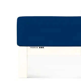 Prześcieradło Schlafgut Premium | 180x190-200x220 cm | Niebieski Deep | -200x220 Blue Deep 570 - XL bawełna