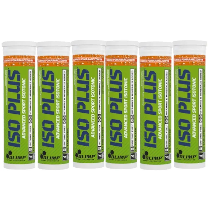 Wielopak 6x Olimp Iso Plus Plusz 10tab Pomarańcza
