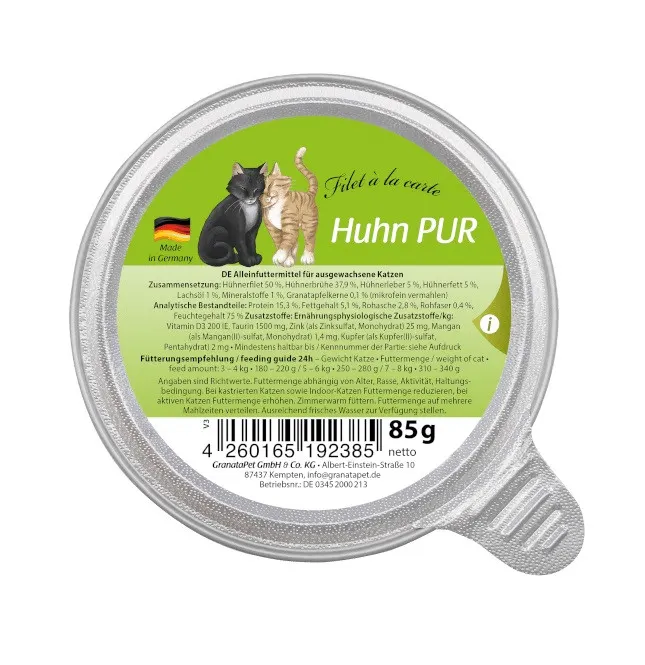 GRANATAPET Filet á la carte Kurczak Mono - mokra karma dla kota - 85g