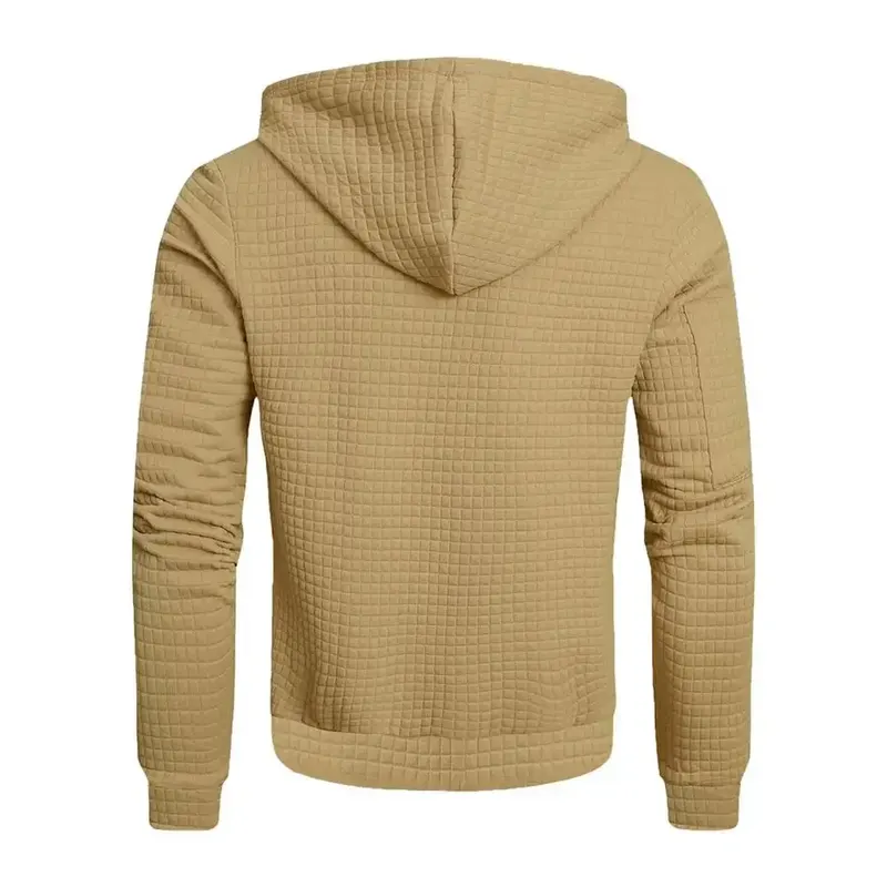 Autumn Winter Man Thicken Warm Male Hooded Outerwear Simple Solid Color Long Sleeve Versatile Comfortable Men Coat