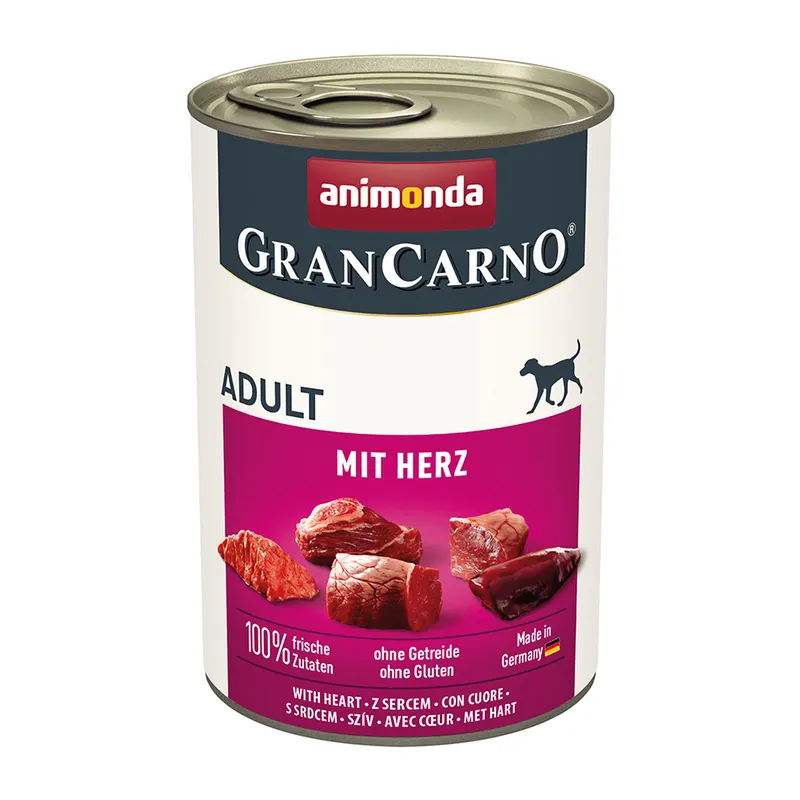 ANIMONDA GranCarno Adult z Sercami - mokra karma dla psa - 400g