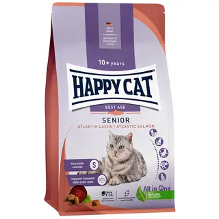 Happy Cat Senior, łosoś atlantycki - 4 kg
