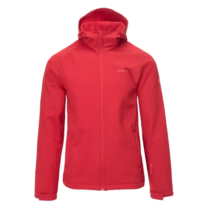 Kurtka męska Softshell Hi-Tec Core Bruni - czerwona, Rozmiar M