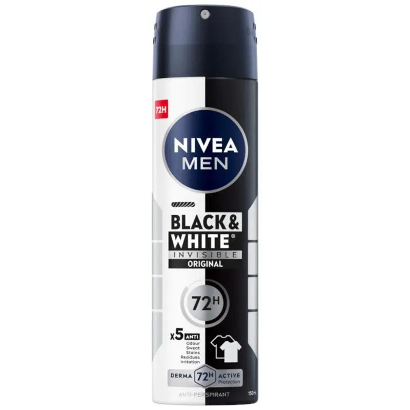 NIVEA MEN Black & White Power Antyperspirant Spray 150ml