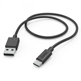 Hama Kabel ładujący USB-A USB-C 1m czarny