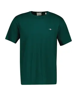 Gant T-Shirt Shield Męski Regular Fit Zielony