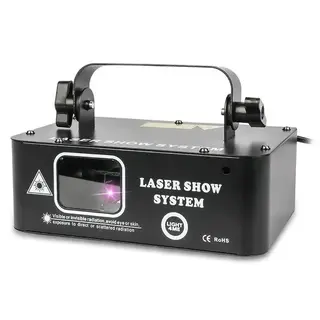 LASER DYSKOTEKOWY ESTRADOWY PROJEKTOR LIGHT4ME LASER RGB GEOMETRIC 500mW