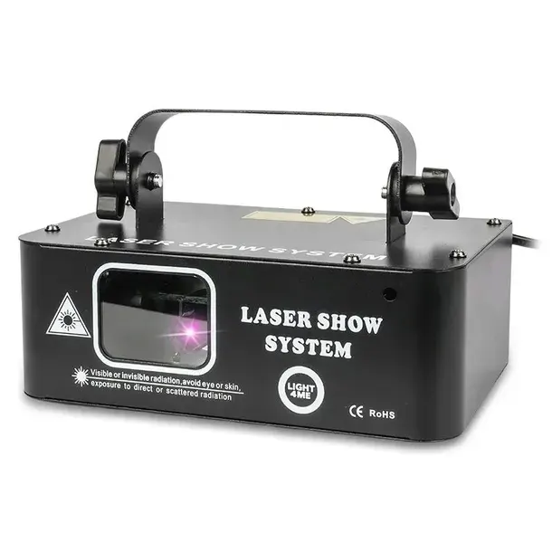 LASER DYSKOTEKOWY ESTRADOWY PROJEKTOR LIGHT4ME LASER RGB GEOMETRIC 500mW