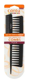 Cantu Two Carbon Fiber Combs Style Zestaw Grzebieni do Włosów