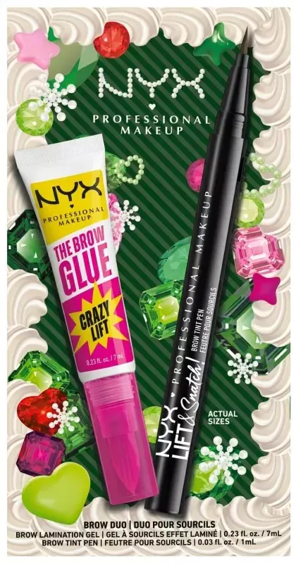 NYX Professional Makeup Brow Duo Zestaw do Makijażu Brwi Klej + Pisak 06 Ash Brown
