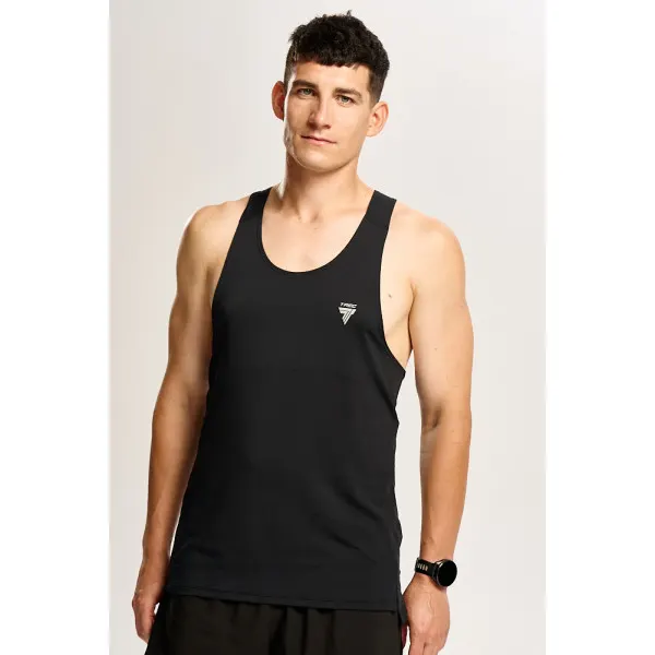 Czarny męski top biegowy TW ENDURANCE SINGLET TOP 170 M TREC BLACK - L