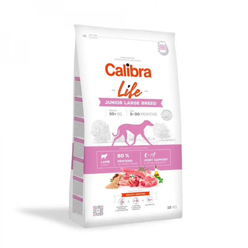 CALIBRA Life Junior Large breed Jagnięcina - sucha karma dla psa - 12kg