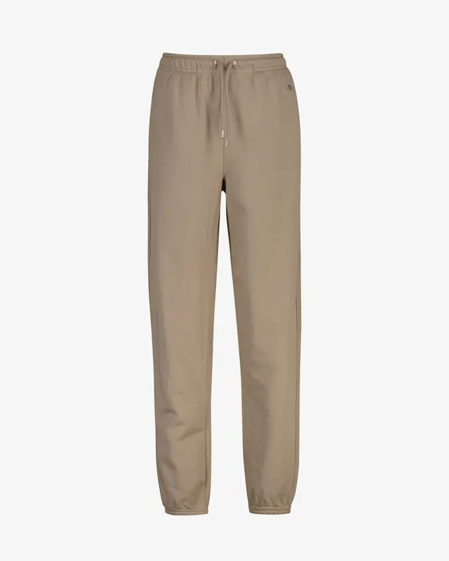 Gant Spodnie Dresowe Damskie Regular Fit Beżowe