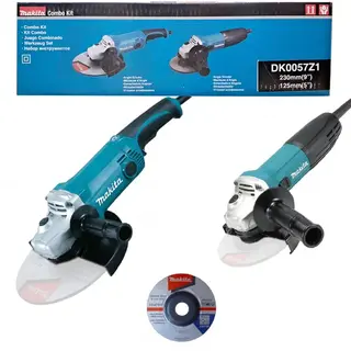 ZESTAW COMBO 2 X SZLIFIERKA SIECIOWA KATOWA DIAX 125 I 230 MM TARCZA METAL