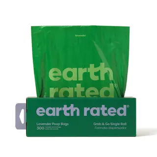 Earth Rated 300 worków na psie odchody w pudełku - Lawenda