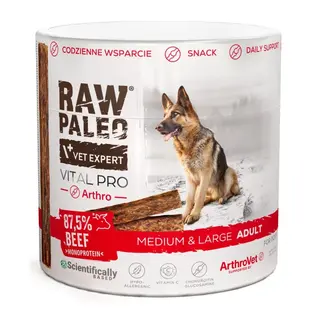 VETEXPERT Raw Paleo Vital Pro Arthro Beef Medium Large Mono - przysmak dla psa - 100g