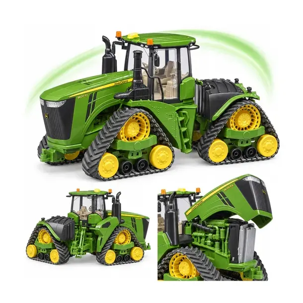 Bruder 04055 Traktor gąsienicowy John Deere 9620RX otwierana maska silnika