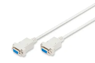 Digitus Kabel połączeniowy RS232 null-modem Typ DSUB9/DSUB9 Ż/Ż 1,8m szary