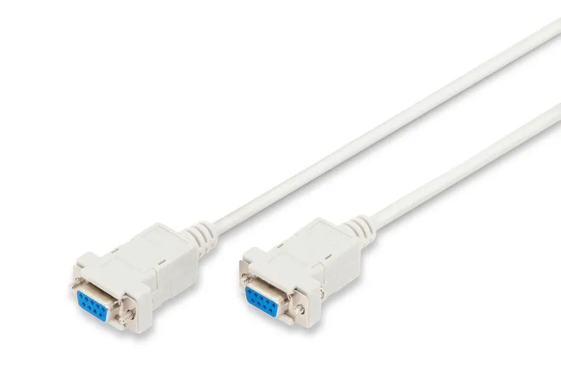 Digitus Kabel połączeniowy RS232 null-modem Typ DSUB9/DSUB9 Ż/Ż 1,8m szary