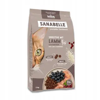 BOSCH Sanabelle Life Sensitive with lamb & blueberries - sucha karma dla kota - 8kg