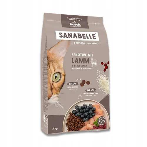 BOSCH Sanabelle Life Sensitive with lamb & blueberries - sucha karma dla kota - 8kg