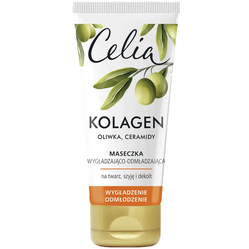Celia Kolagen maseczka do twarzy wygładzająco-odmładzająca z kolagenem, oliwą z oliwek, ceramidami i witaminą E 60 ml