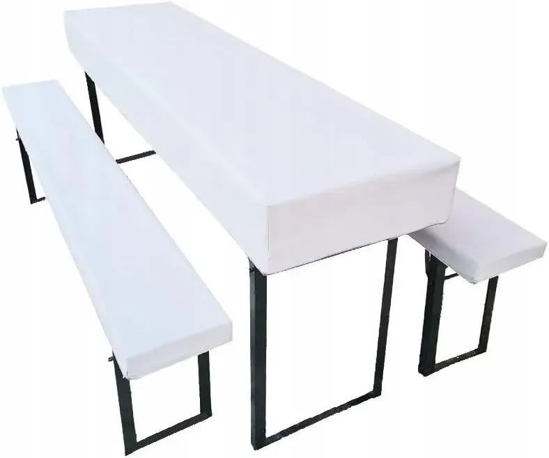 Zestaw mebli ogrodowych aluminium bezbarwny 60 el.