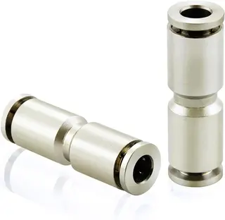 RUROWE ZŁĄCZKI PUSH LOCK 6 MM MIEDŹ NIKLOWANA PNEUMATYCZNE
