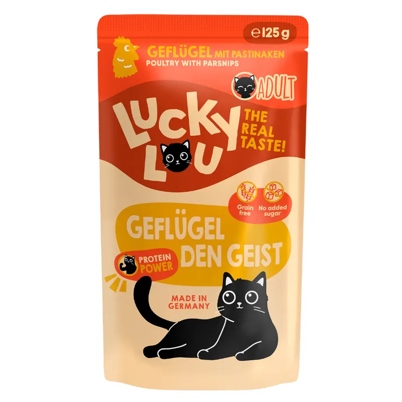 Lucky Lou Adult, 16 x 125 g - Drób