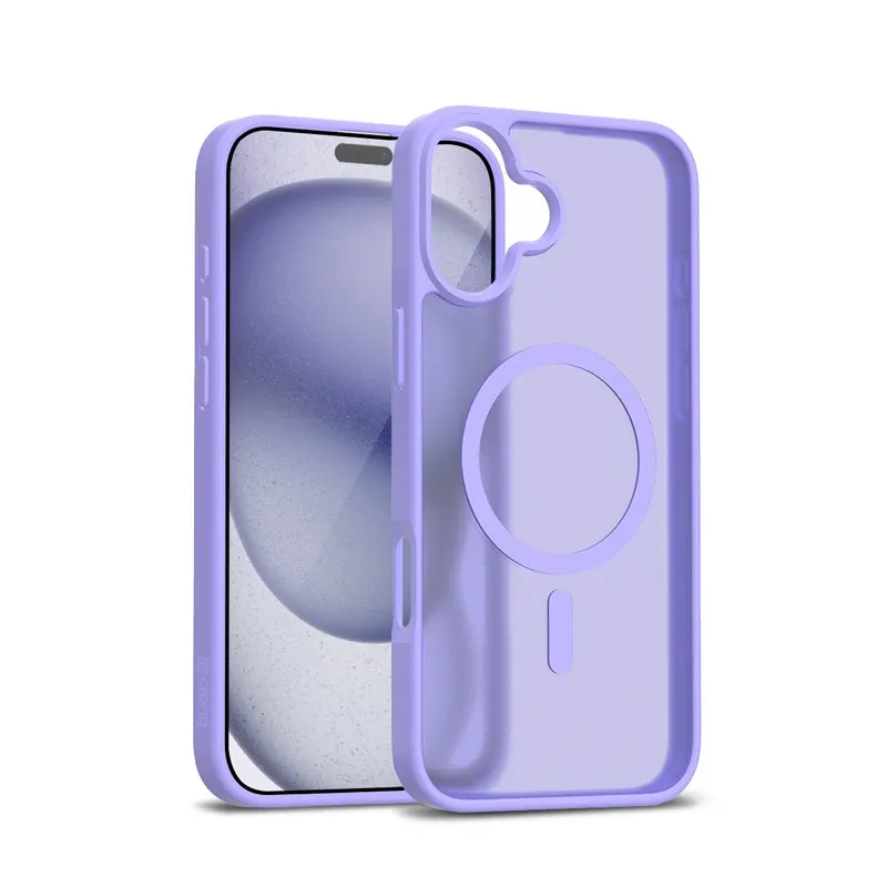 CRONG Etui Hybrid Matte Magnetic Etui MagSafe iPhone 17 Lawendowe