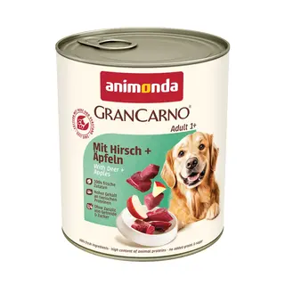 ANIMONDA GranCarno Adult Jeleń i jabłko - mokra karma dla psa - 800g
