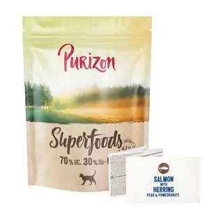 Purizon Superfoods, łosoś ze śledziem - 400 g
