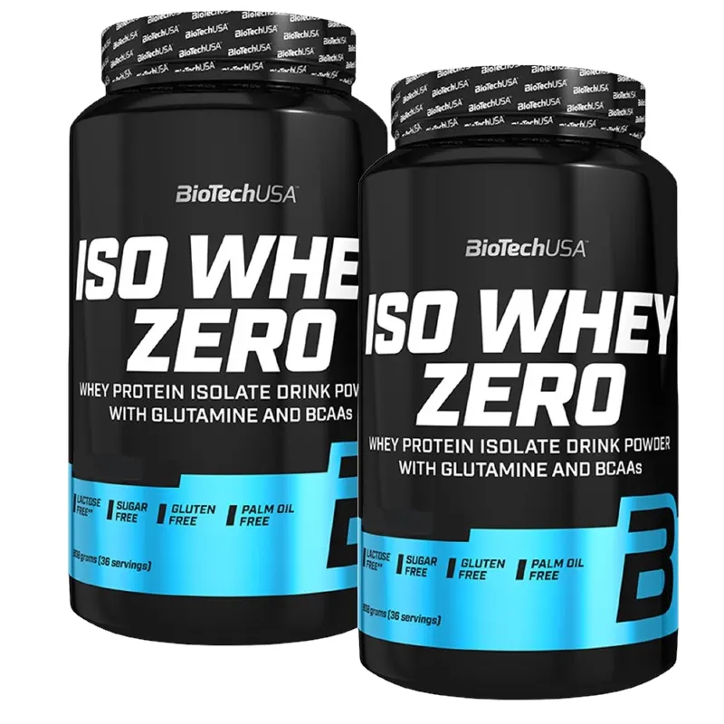 Zestaw BioTechUSA Iso Whey Zero 2x 908g