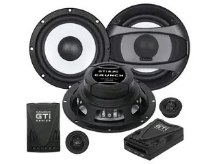 Crunch GTI6.2C Głośniki samochodowe 165mm 16.5cm System 100W RMS! Zwrotnice