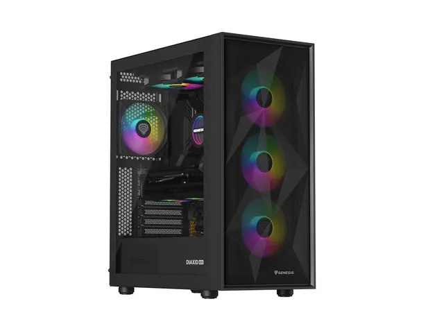 Genesis Obudowa Genesis Diaxid 605 ARGB MIDI TOWER USB-C Czarna