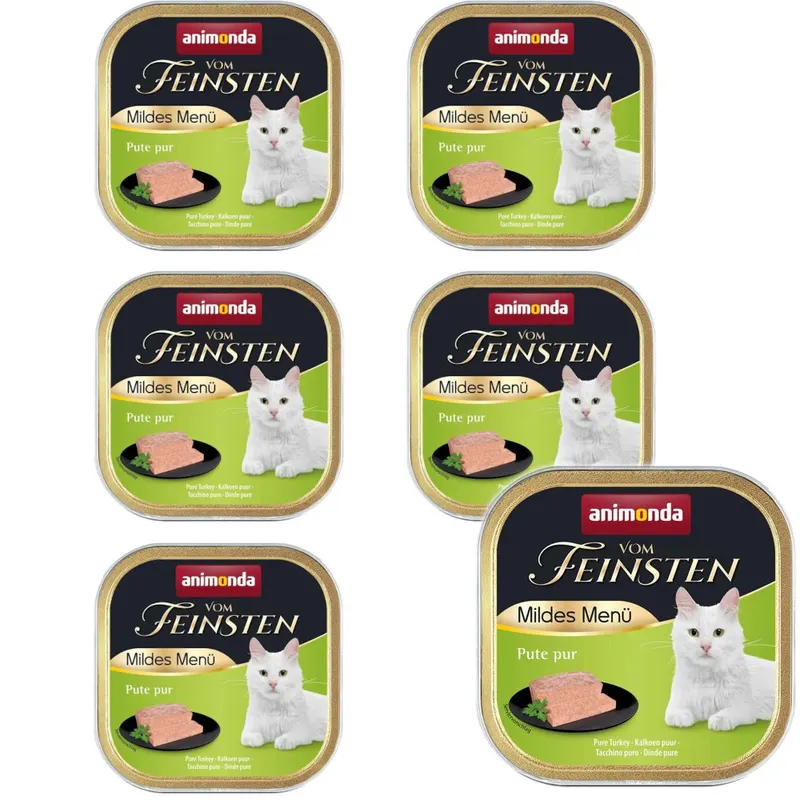 ANIMONDA Vom Feinsten Mildes Menu Pute pur - mokra karma dla kota - 6x100g